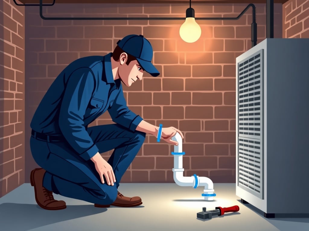 An HVAC technician checking a residential AC disconnect box during an air conditioning help near me service call in Drexel Hill.