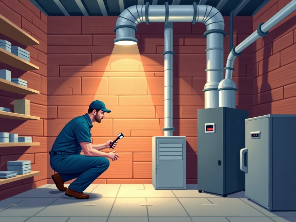 How to Stack PECO and EAP Rebates in 2026 and Cut Your Upgrade Costs A certified HVAC technician completing hvac installation services beside a new heat pump unit at a brick colonial home in Drexel Hill